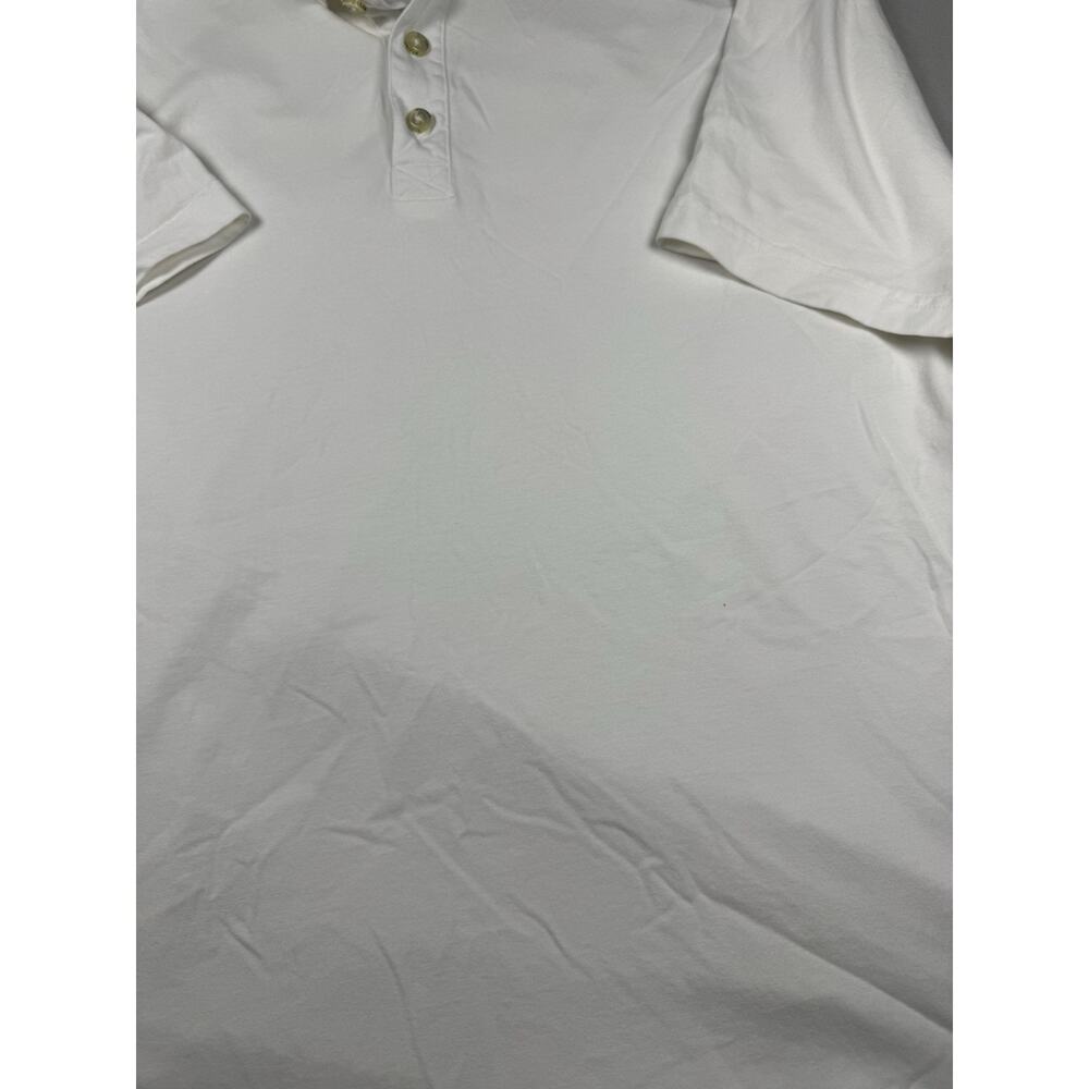 Orvis Polo Shirt XL White 100% Cotton Short Sleeve Classic Casual Made Peru - Picture 6 of 15